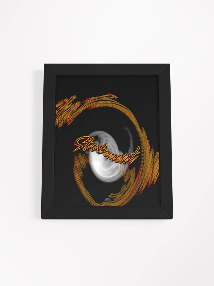 Statement- Framed - Black High-Quality Poster product image (1)