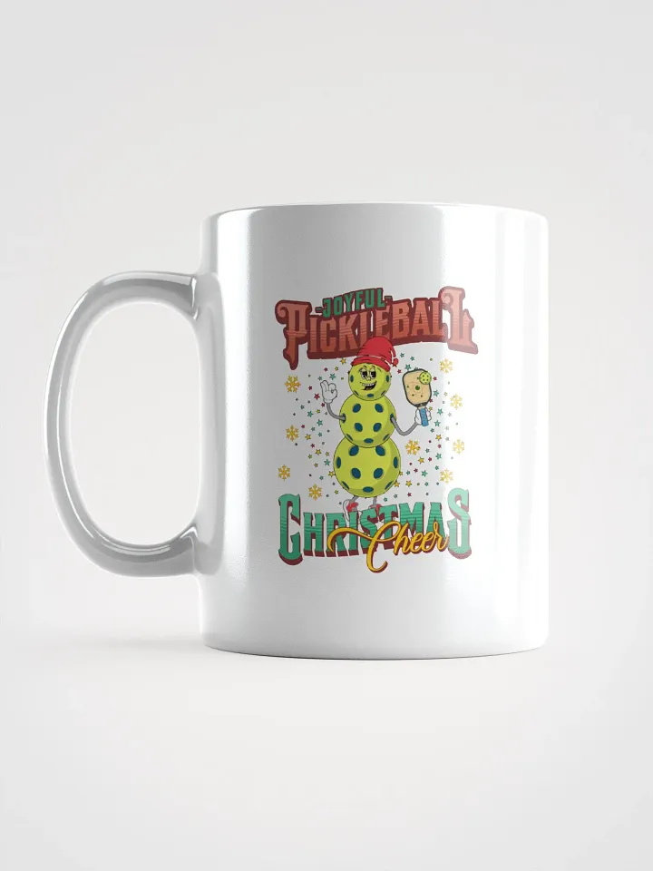 Joyful Pickleball Christmas Cheer Snowman Mug product image (1)