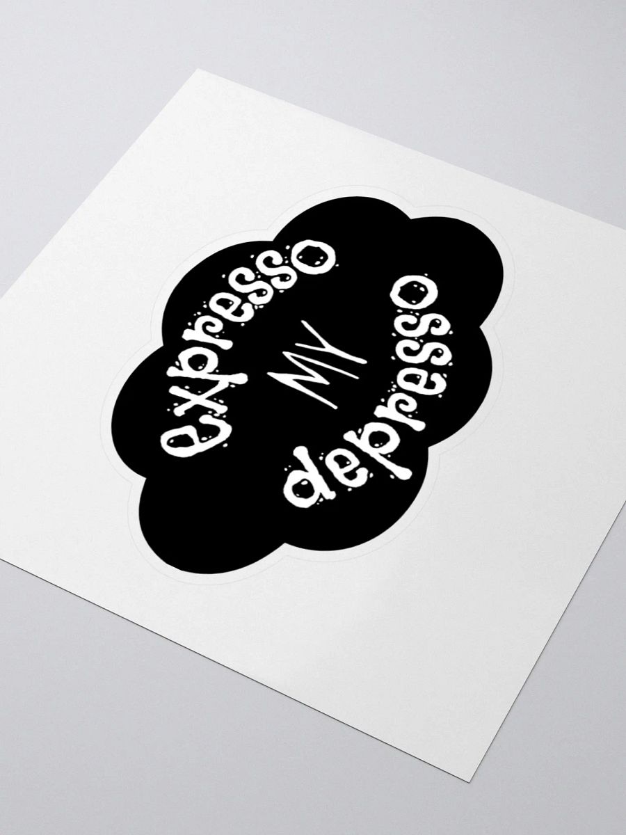 Expresso my Depresso Sticker, Black Cloud product image (7)