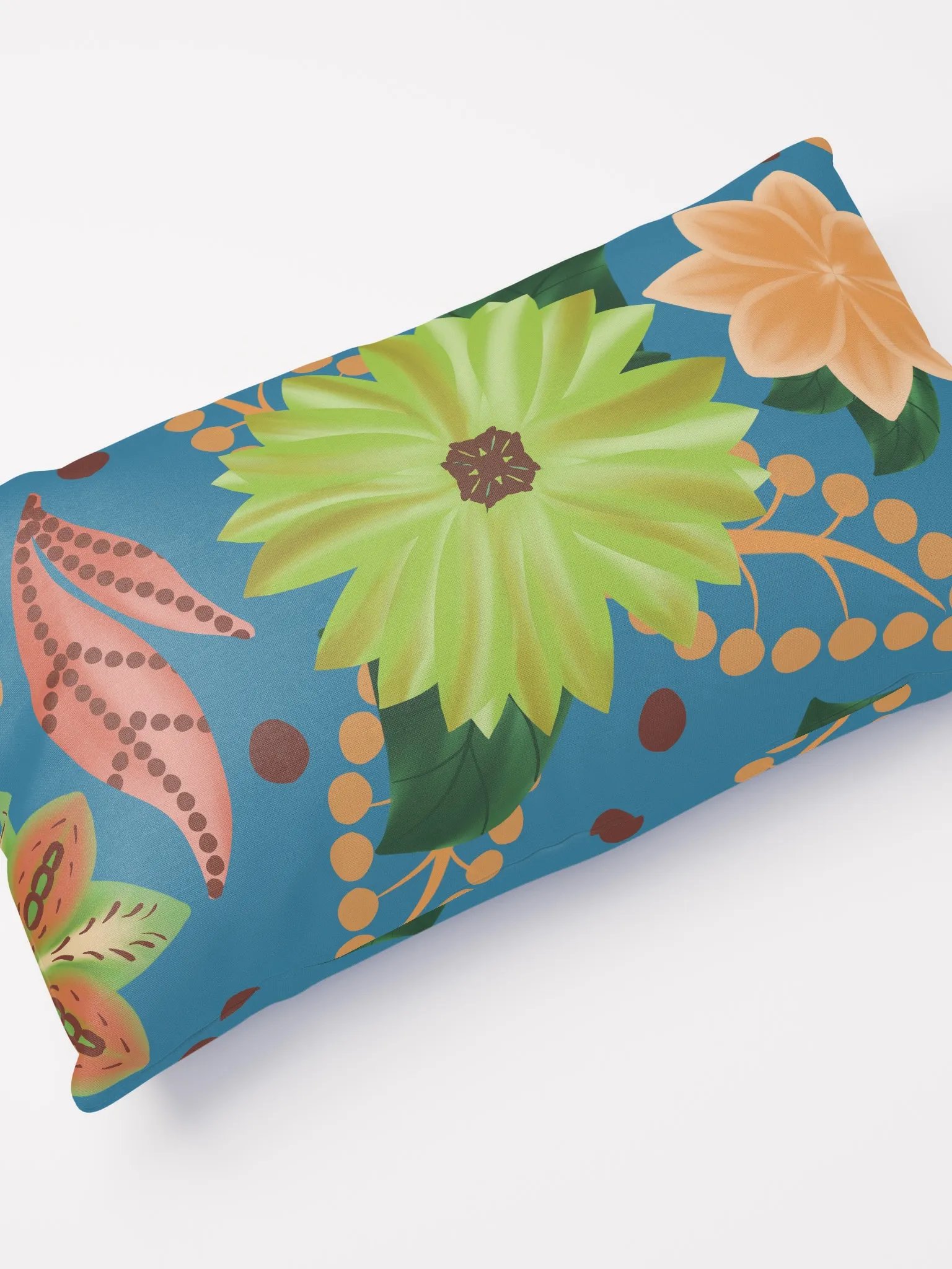 El Yunque Blue Floral Pillow product image (12)