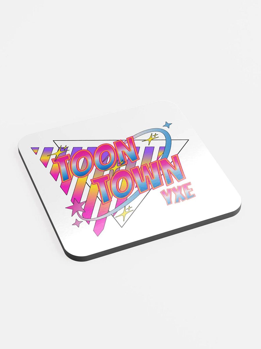 Toon Town Yxe Triangle Vibrant Cork Coaster product image (3)