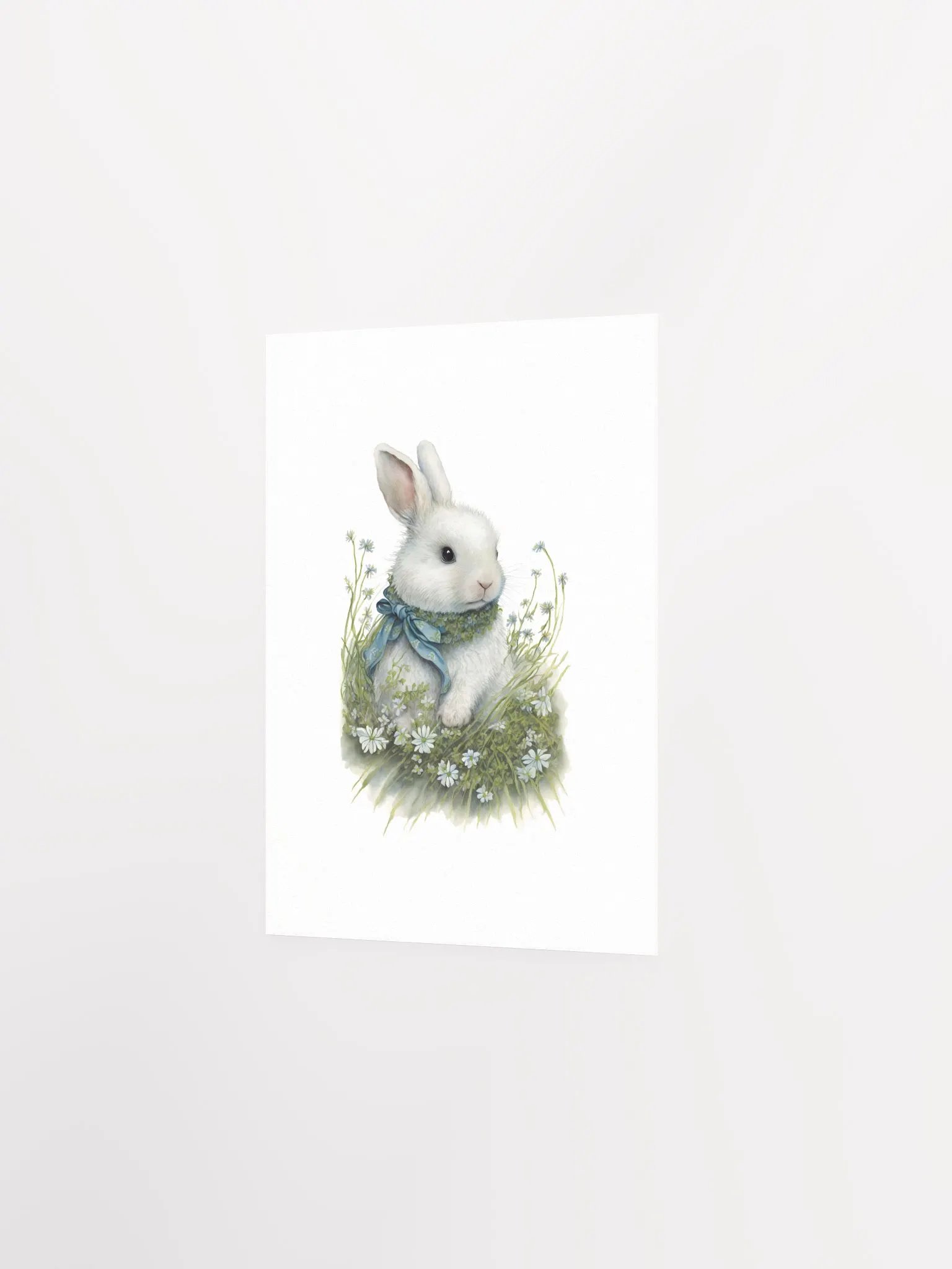 Watercolor Woodland Bunny Print 2 product image (3)