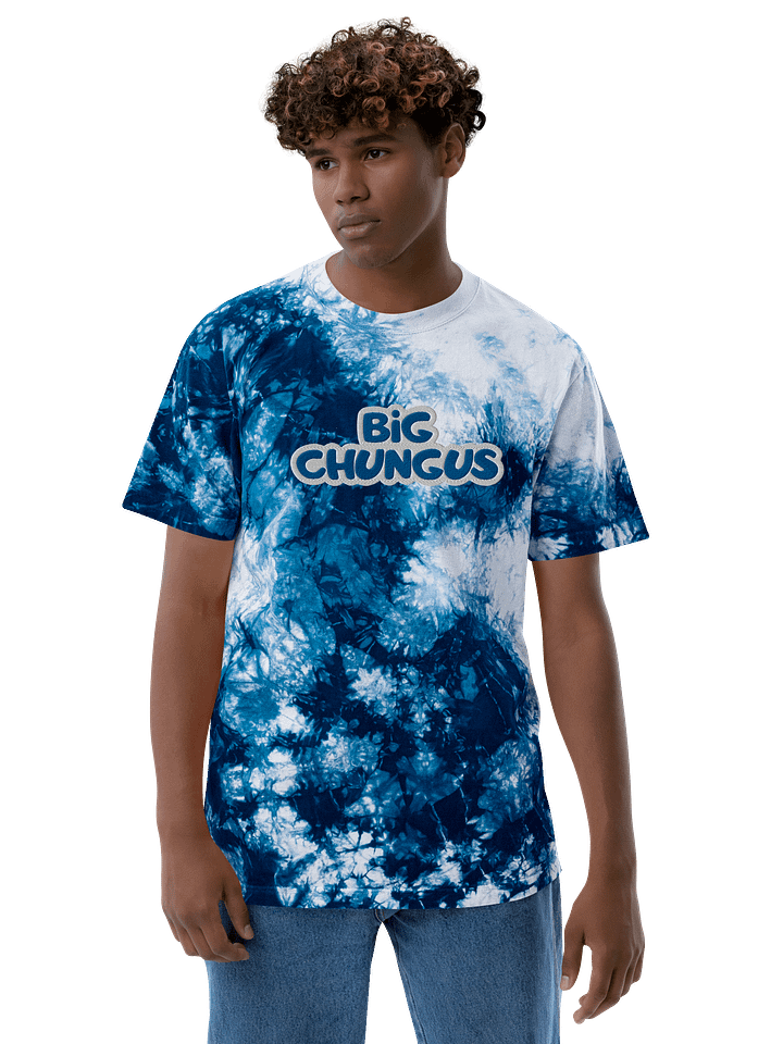 Big Chungus oversized embroidered tie-dye t-shirt product image (1)
