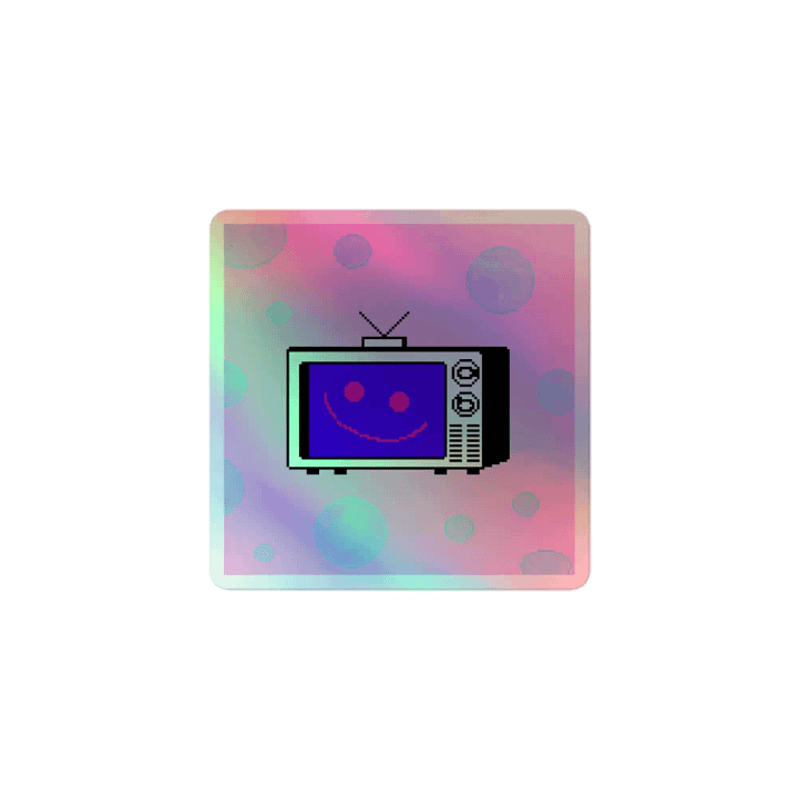 Tumblr Live TV fanart holographic sticker product image (1)