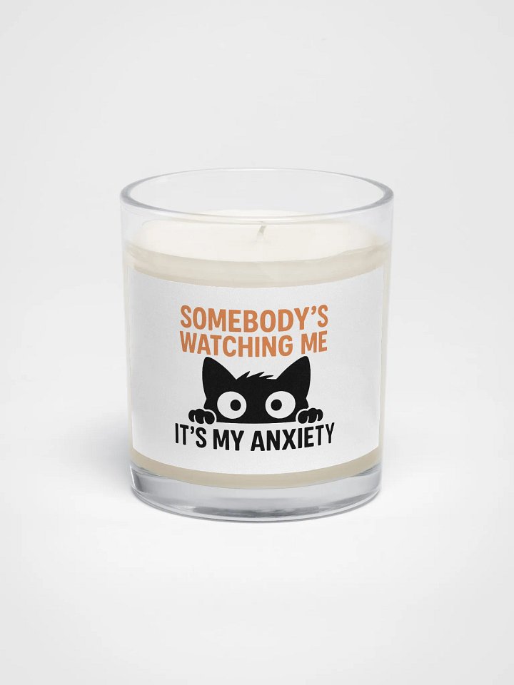 Anxiety Cat Soy Wax Candle product image (1)