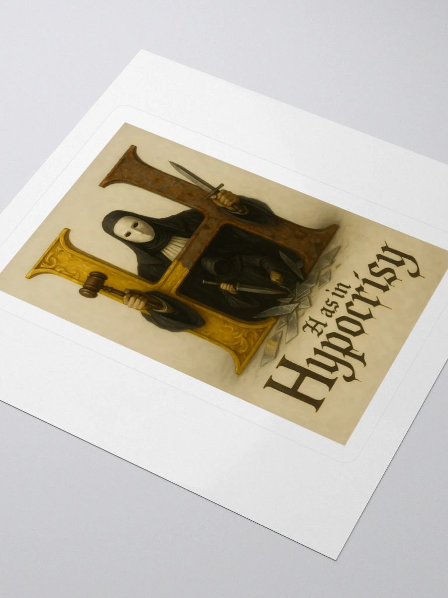 H as in hypocrisy sticker product image (7)