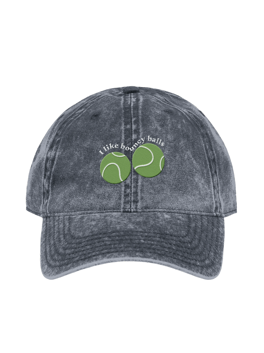 Fun Tennis Balls Embroidery Vintage Denim Hat product image (22)