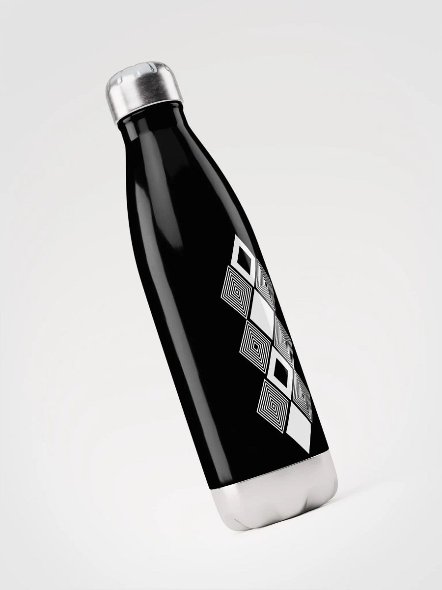 Black and white triangle design Flask Water Bottle product image (3)