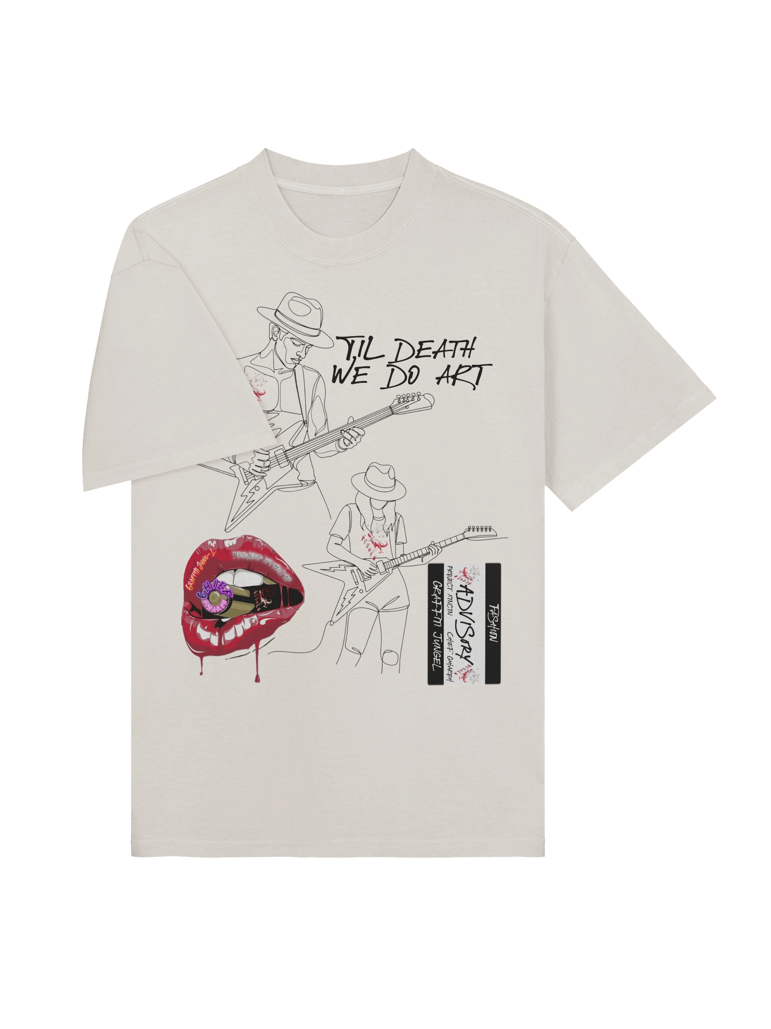 fake rockstar graffiti jungel project xtnctn chief gihareh tee shirt product image (3)