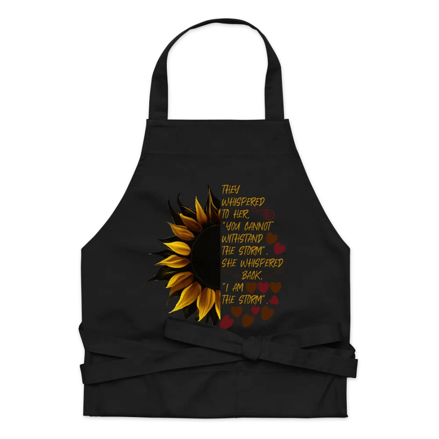 I Am the Storm Sunflower Organic Apron product image (7)