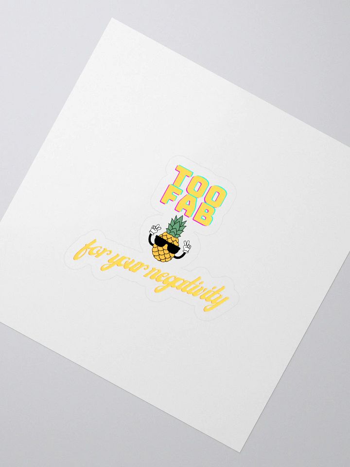 Too Fab Pineapple Kiss Cut Stickers product image (2)