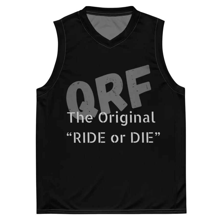 QRF 'RIDE or DIE' Recycled Basketball Jersey product image (2)