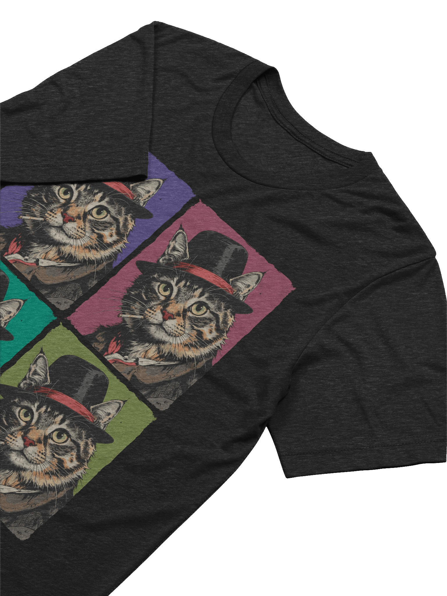 The Smoking Cat Society Triblend T-shirt product image (7)