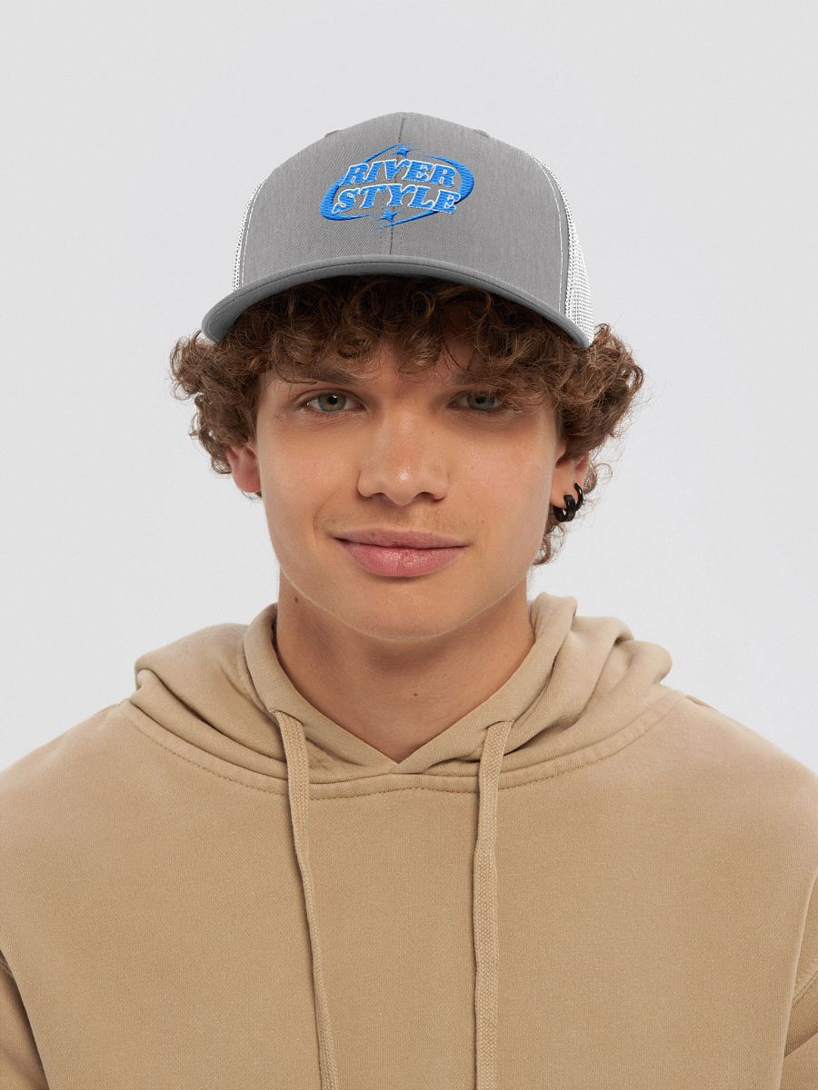 Starry River Style Blue Snapback Trucker Hat product image (23)