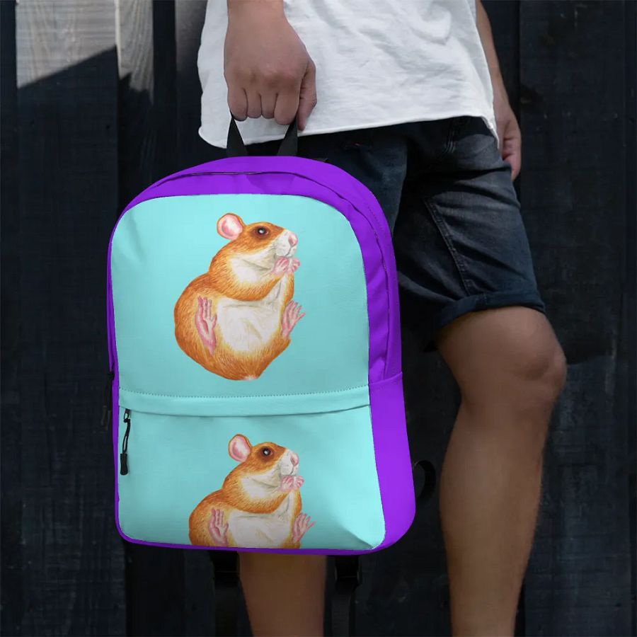 Rat eating treat backpack product image (3)