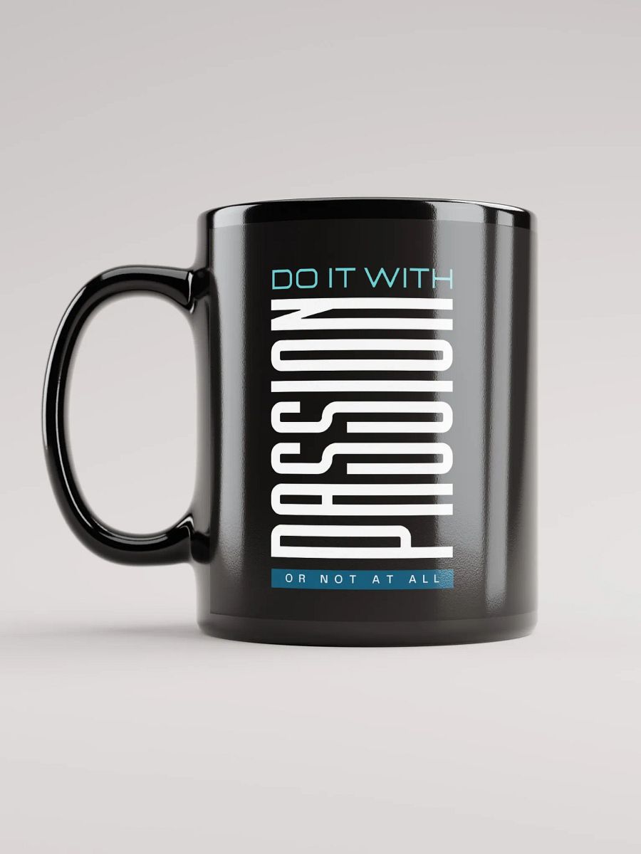 Do it With Passion Black Glossy Mug product image (6)