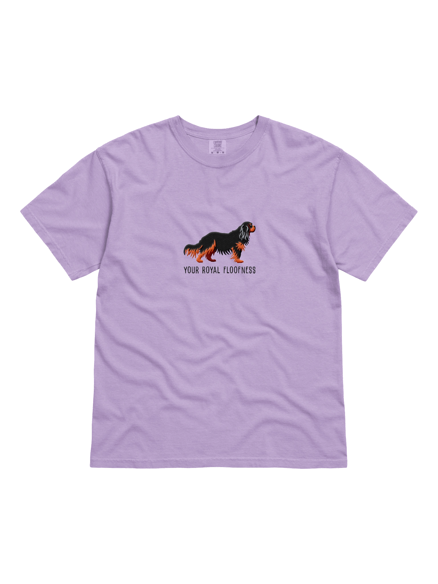 Your Royal Floofness T-Shirt(Embroidered) of a Cavalier King Charles Spaniel(Black & Tan) product image (31)
