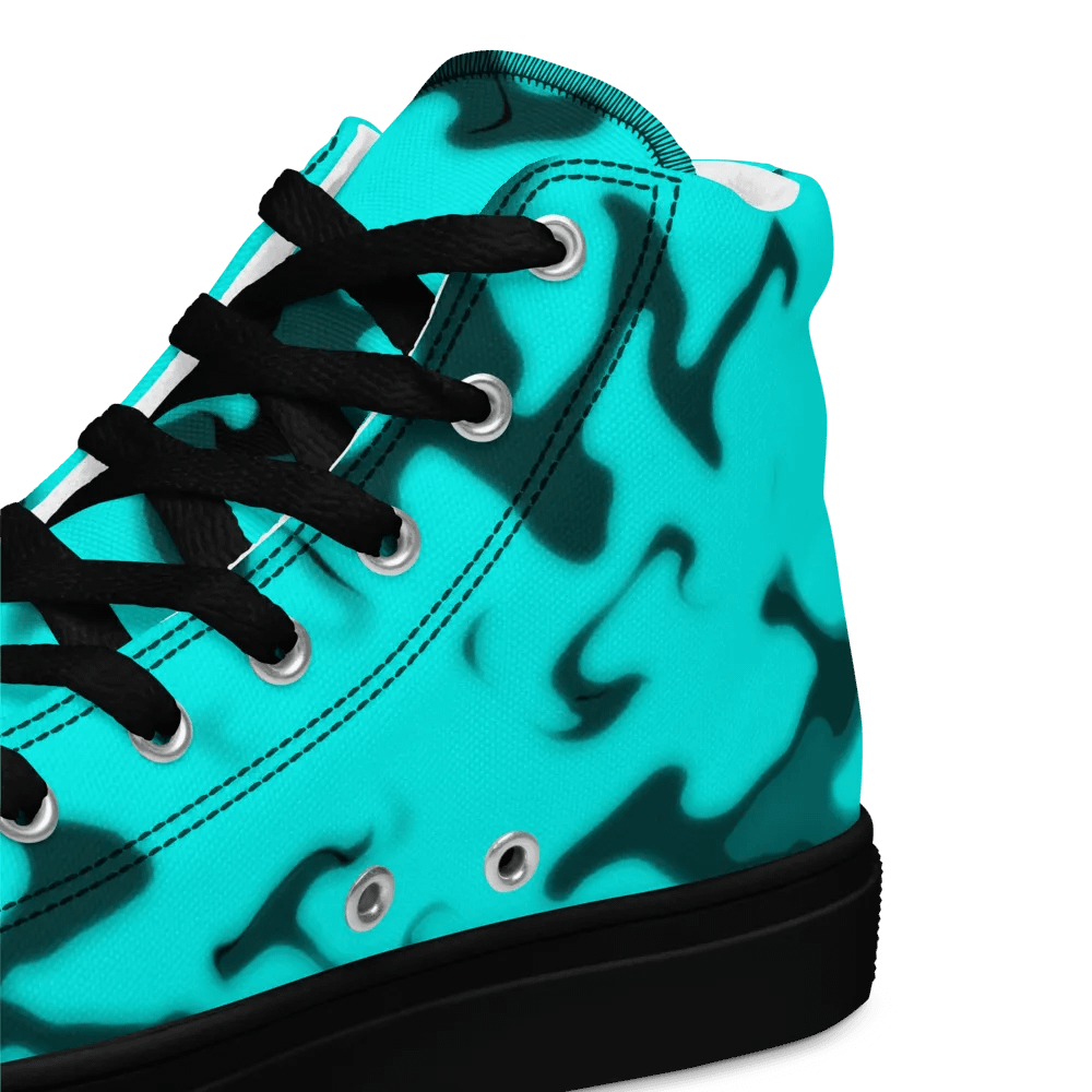 in the blue High Top Canvas shoes (womens) product image (10)