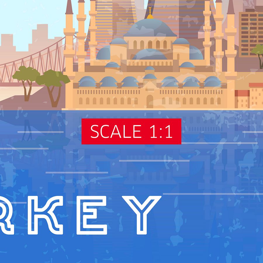 Istanbul, Turkey — Retro travel minimalist poster, retro travel art, retro travel wall art, vector art product image (5)