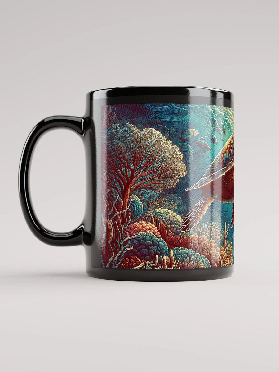 Sea-Turtle Black Glossy Mug product image (3)