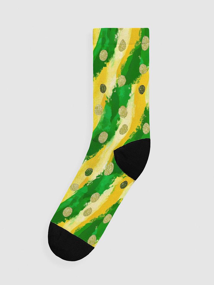 Lime Glitter | Premium Sustainable Crew Socks product image (1)