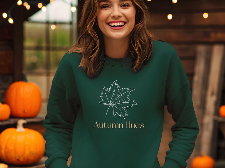 Autumn Hues Maple Leaf Crewneck product image (1)