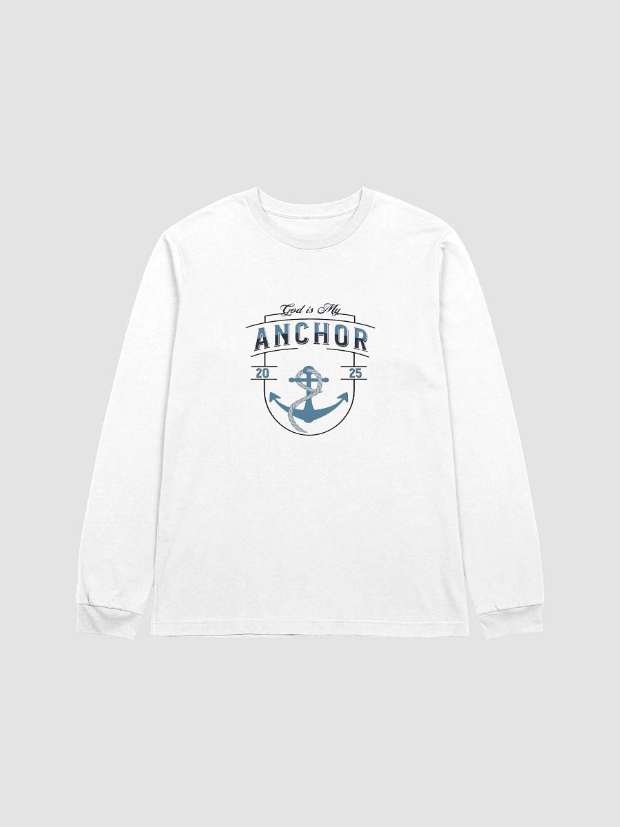 God is My Anchor 2025 Eco Long Sleeve T-Shirt - Christian Inspired product image (2)