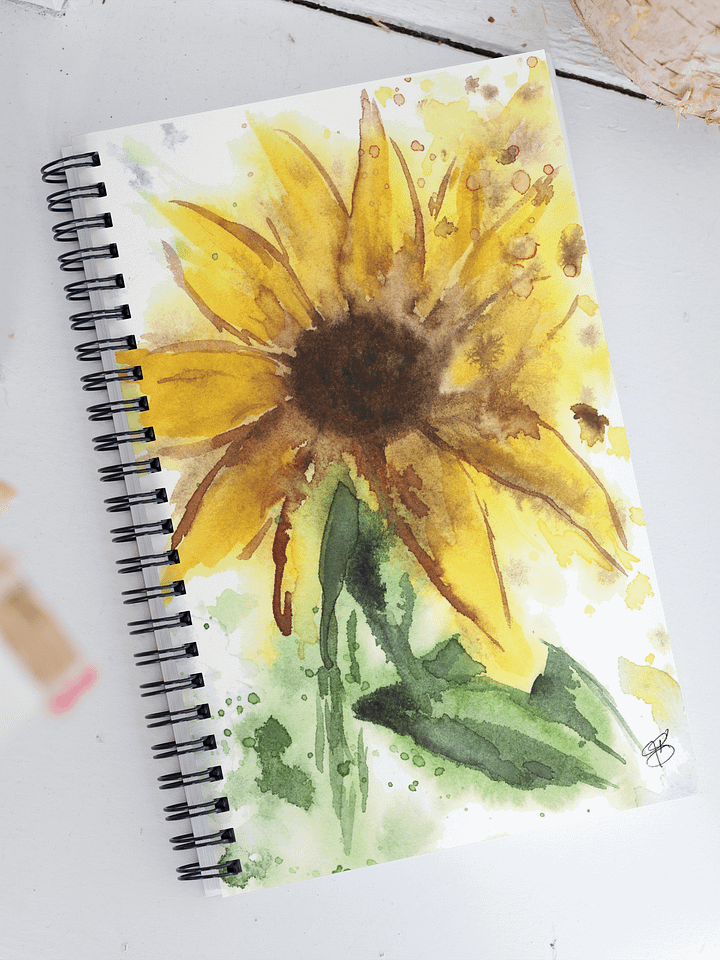 Watercolor Sunflower Print Notebook product image (1)