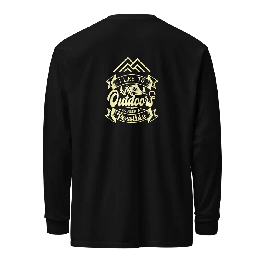 Outdoors Long Sleeve organic t-shirt product image (2)