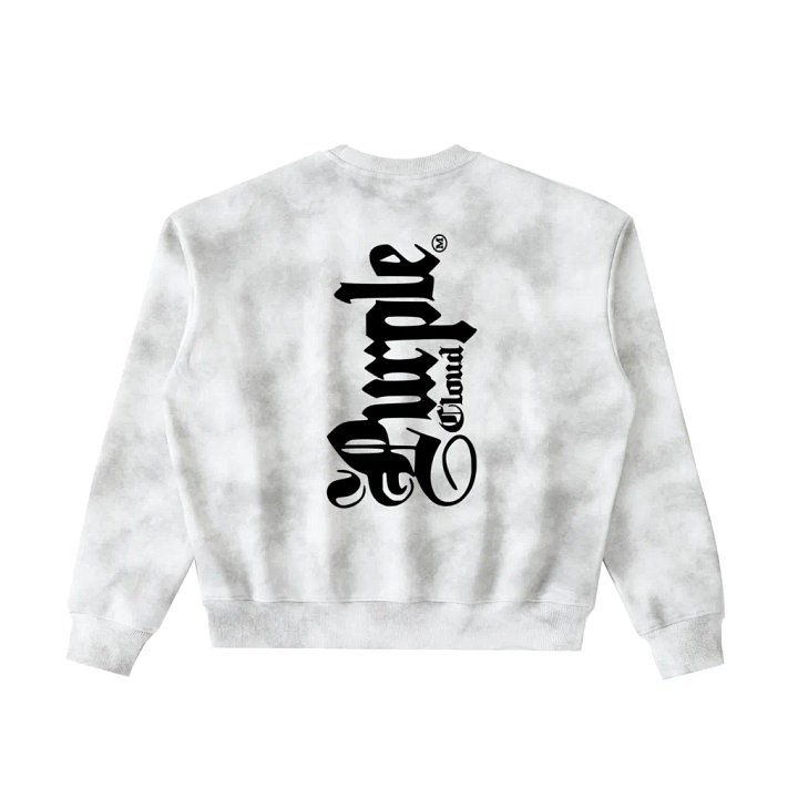 PURPLE CLOUD ' STORM CLOUDS ' CREW NECK SWEATER product image (2)