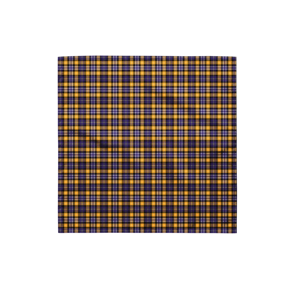 Purple and Yellow Gold Sporty Plaid Bandana product image (4)