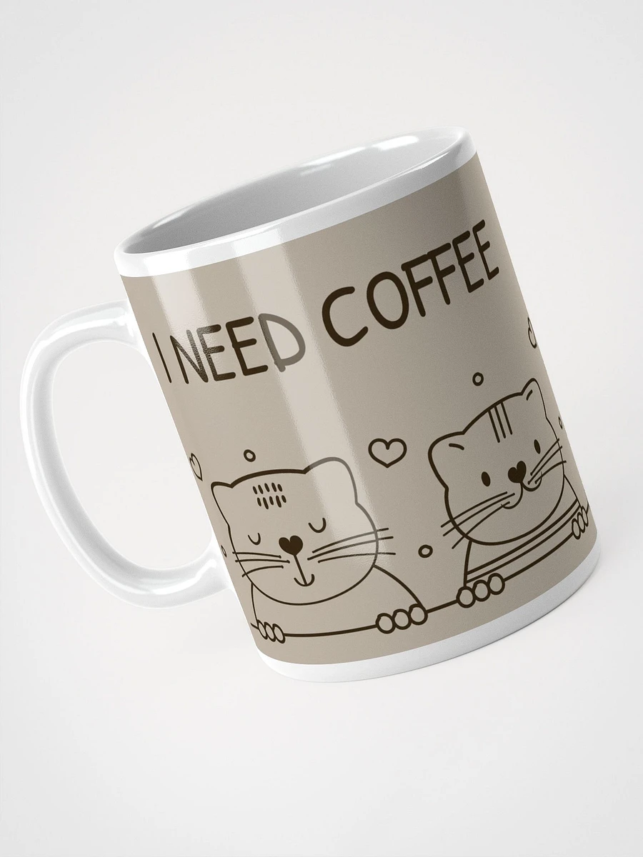 I Need Coffee Right Meow Ceramic Mug - Whimsical 11 oz or 15 oz Cat Lover's Coffee Cup product image (5)