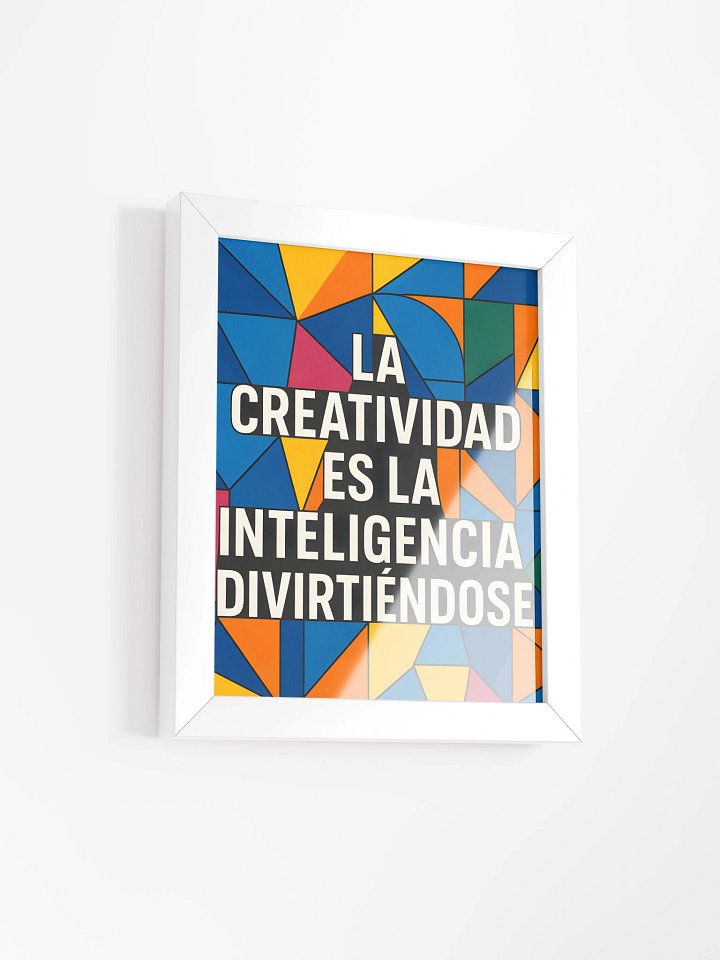 Póster ultra-premium estilo Picasso cubista con cita sobre creatividad product image (2)