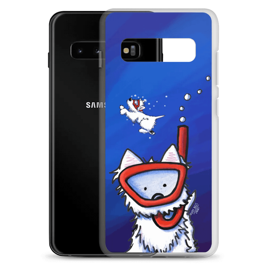 Snorkeling Westies Clear Samsung® Case product image (8)