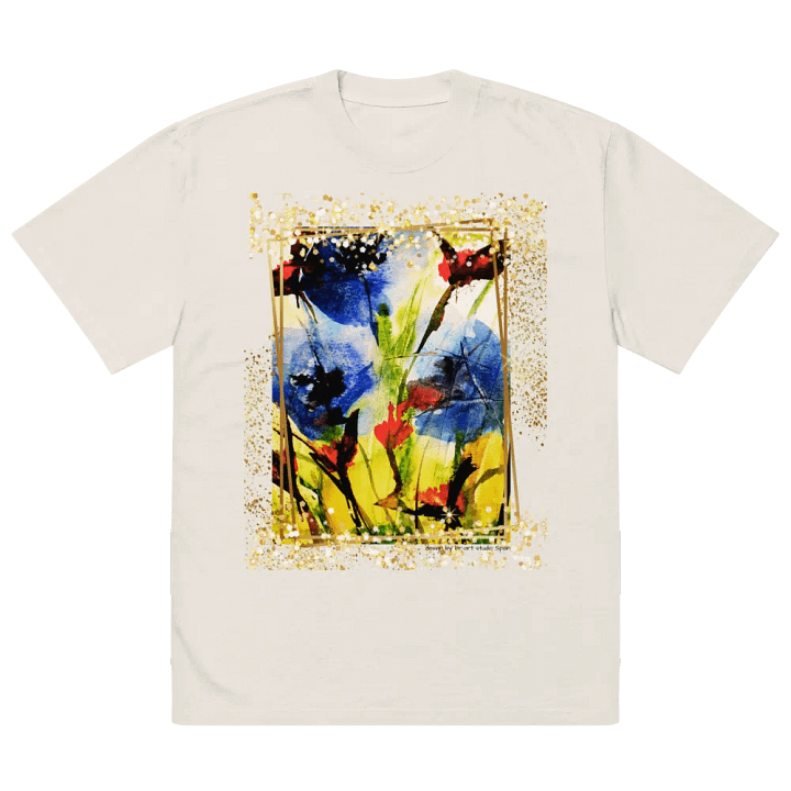 original watercolour painting design printed on shirt product image (2)
