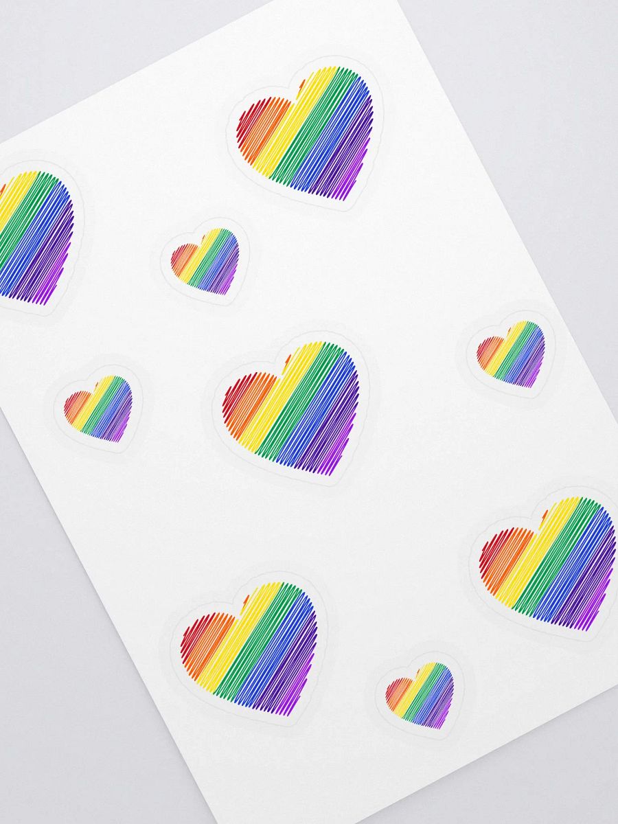 Rainbow Pride, LGBTQ themed stickers sheet product image (2)