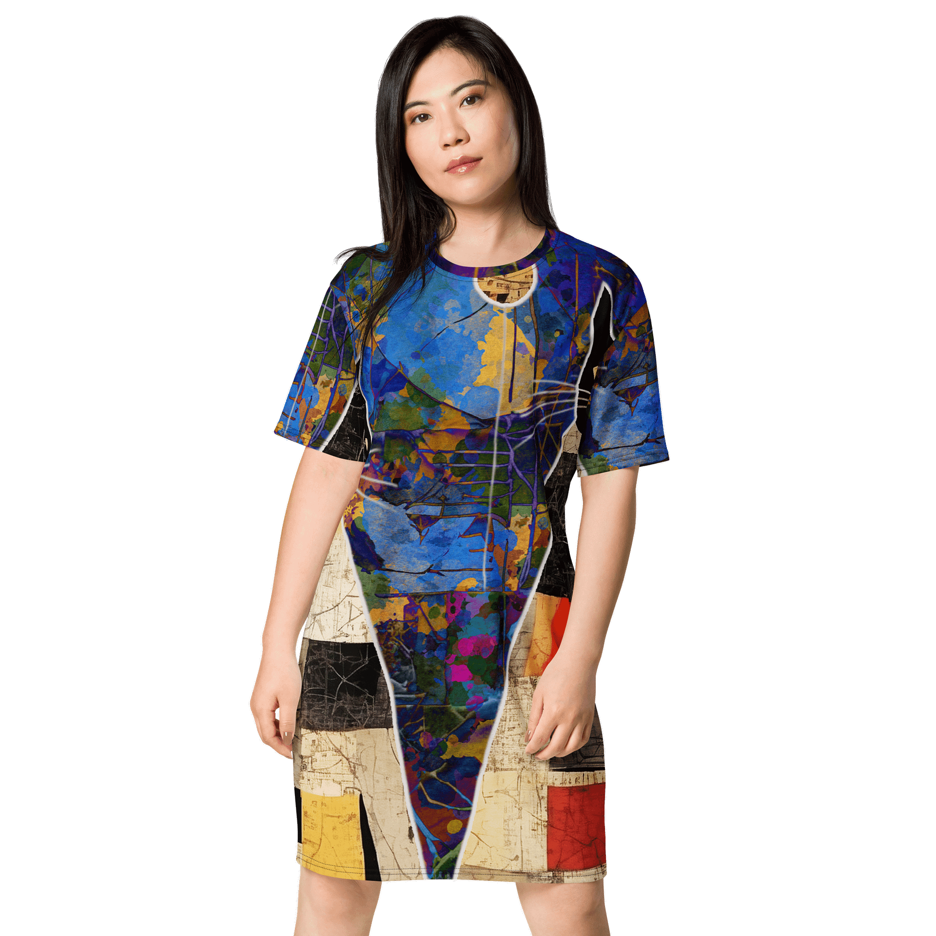 Black Cat Tango T-Shirt Dress product image (1)