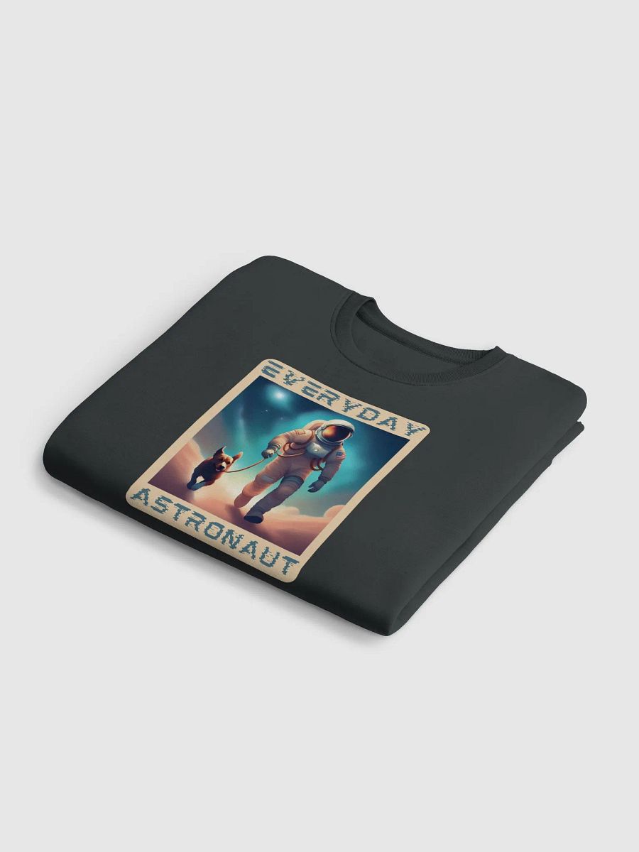 Everyday Astronaut Walking the Dog Unisex Sweatshirt product image (6)