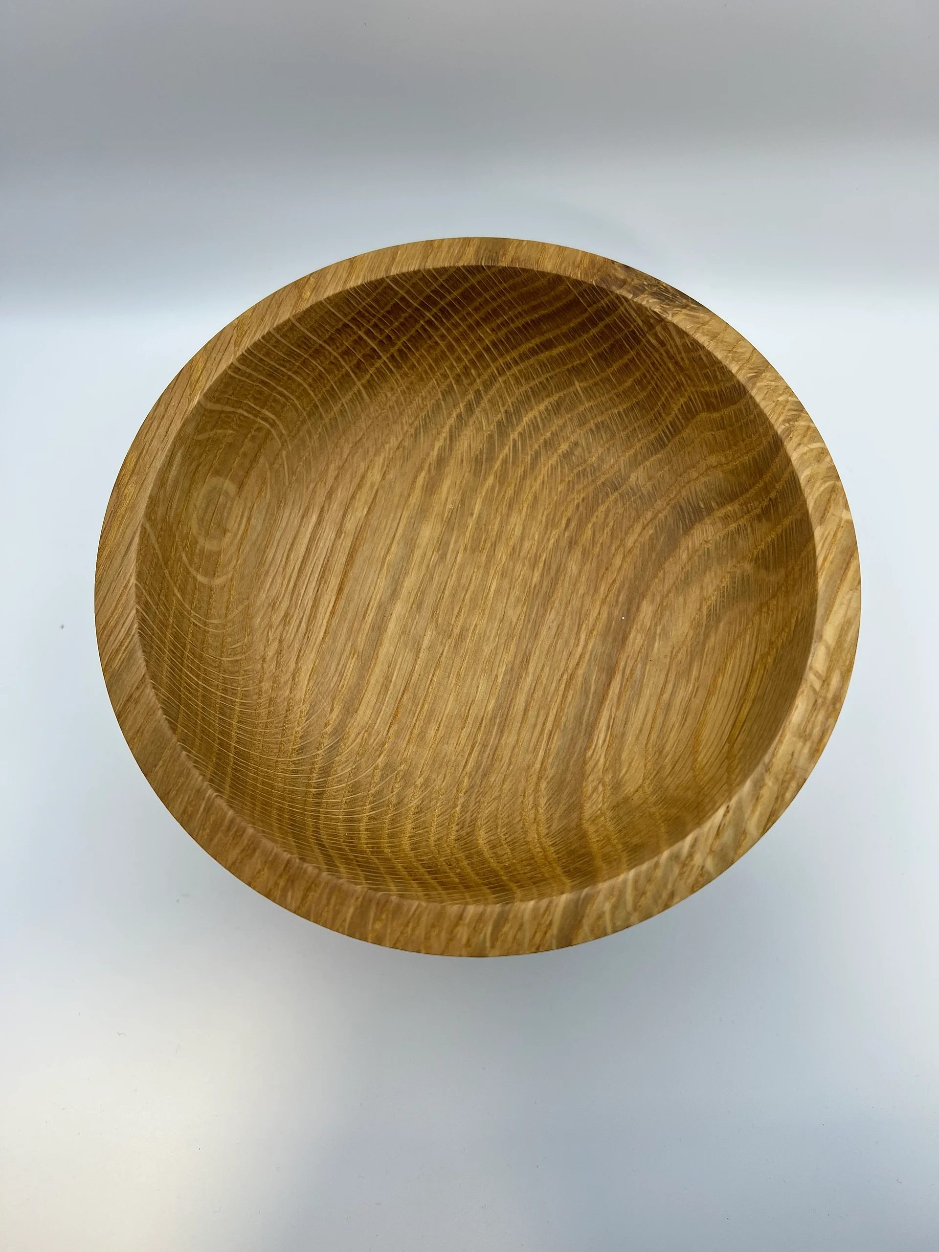 Hand-Turned Oak Bowl — 6.75” Rustic Charm with a Modern Touch product image (3)