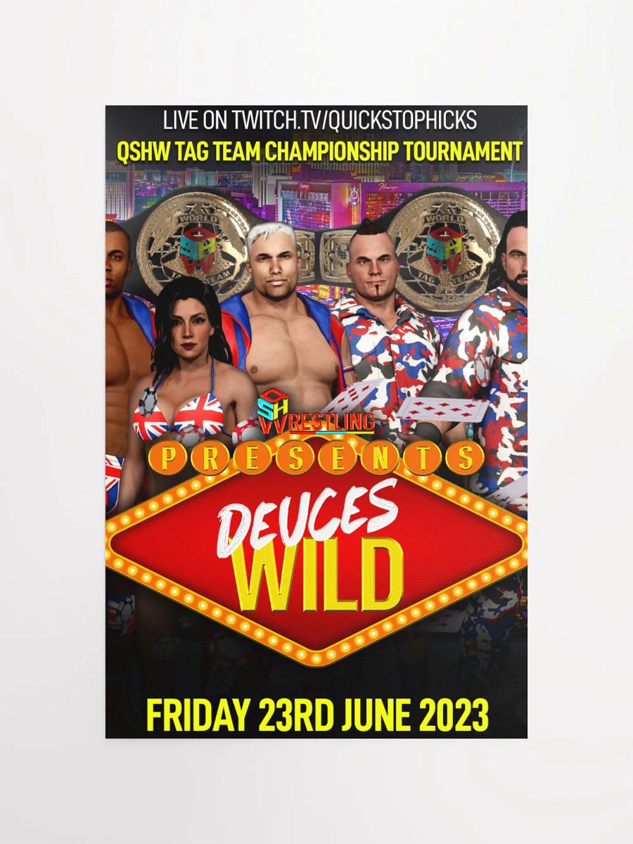 QSHW DEUCES WILD COMMEMORATIVE POSTER product image (4)