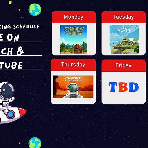 STREAMING SCHEDULE FOR THE WEEK OF MAY 6TH.
Comment STREAM to get the links directly in your DM.