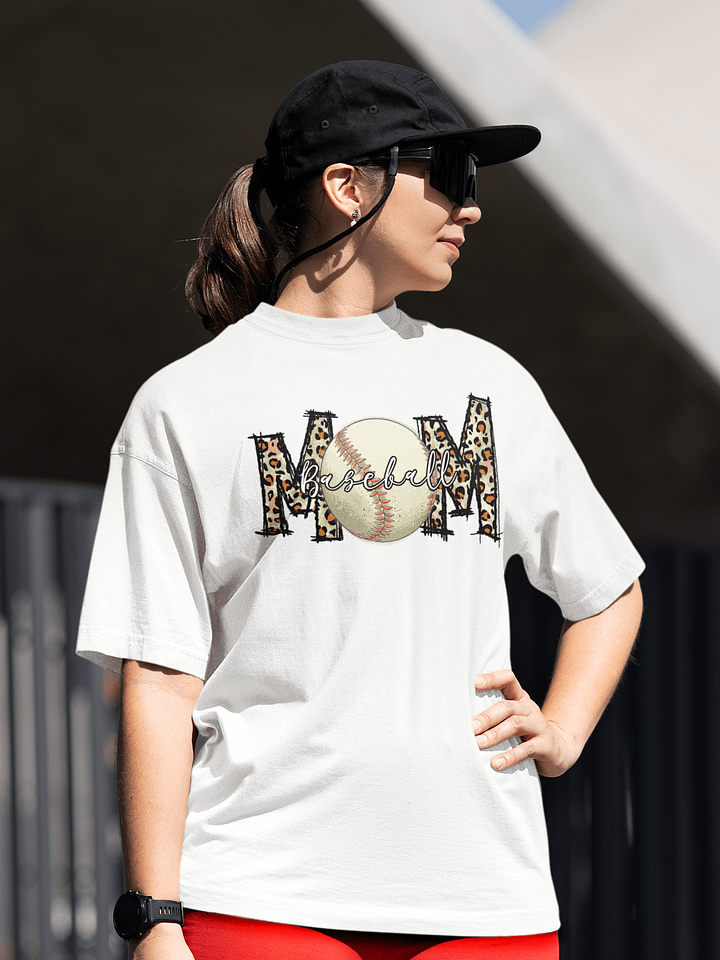 Leopard Print Baseball Bliss- Graphic T-Shirt product image (1)