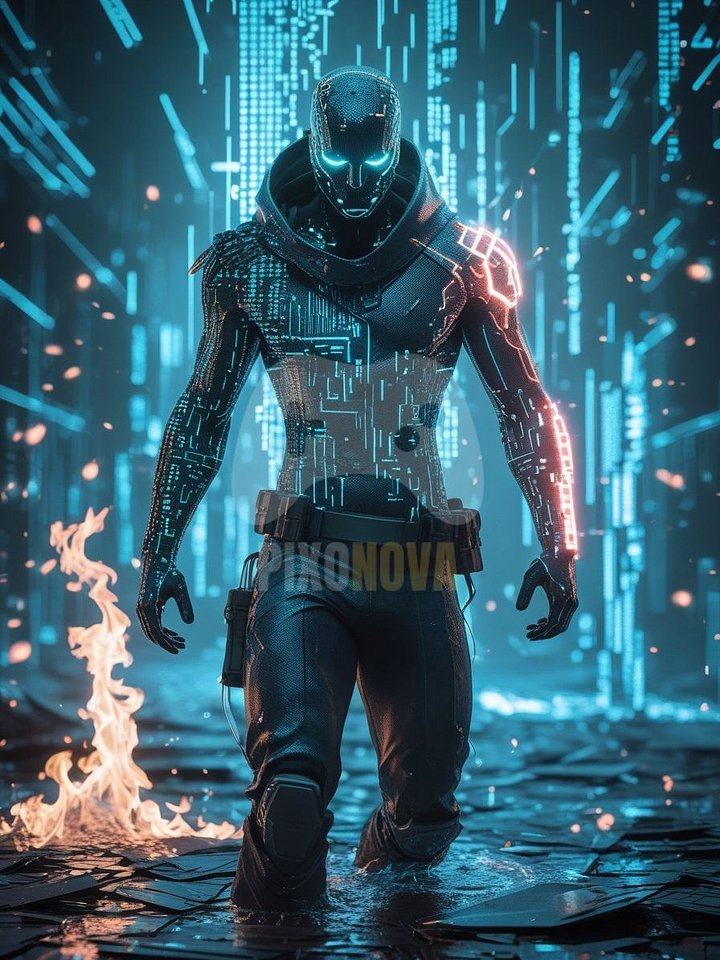 Born from the Glitch – Pixonova Protocol Artwork (4 Versions, PNG & PDF, 896x1344 px) product image (2)