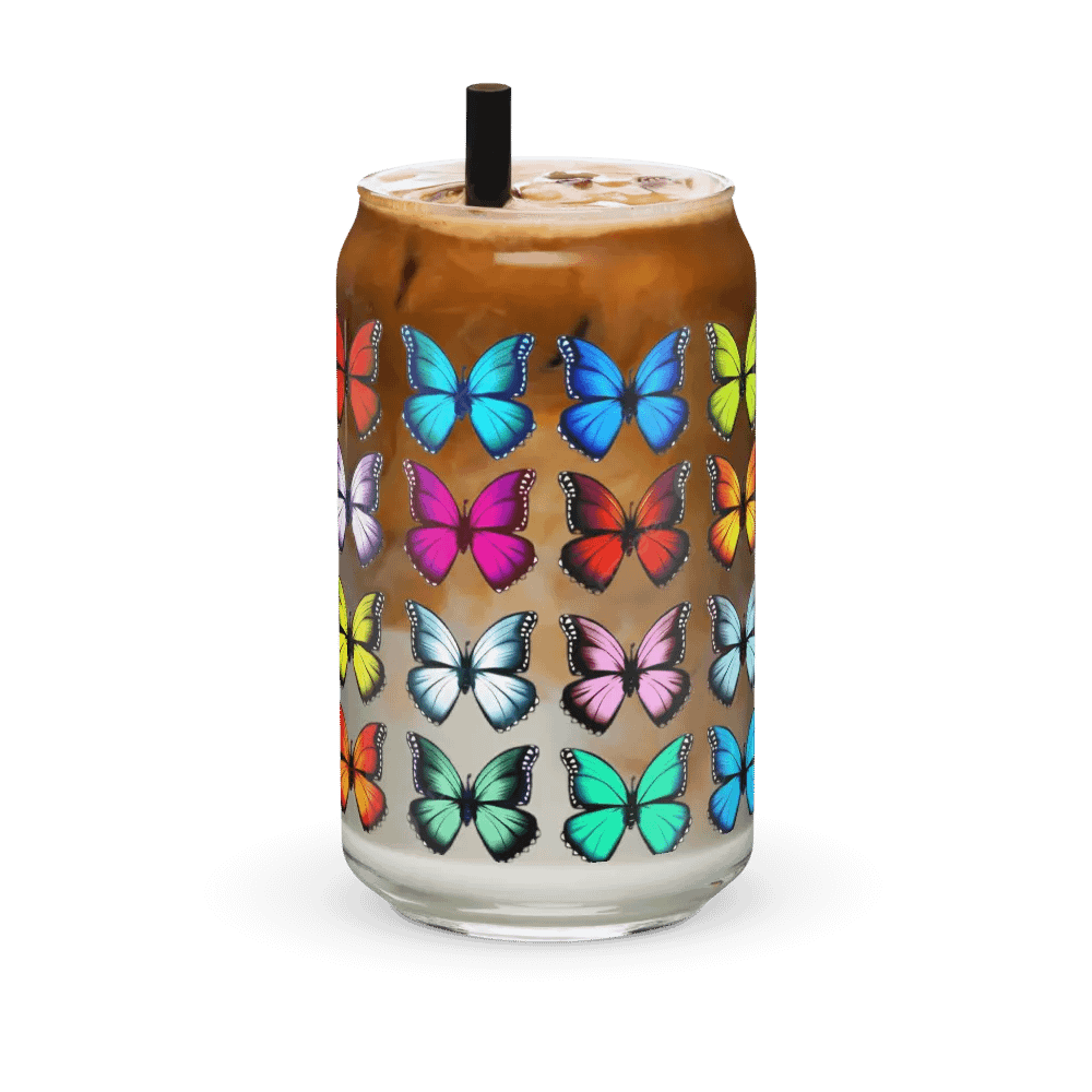 The perfect summer staple to for iced coffee, tea, or even water! Glass material with professional full color UV print product image (41)