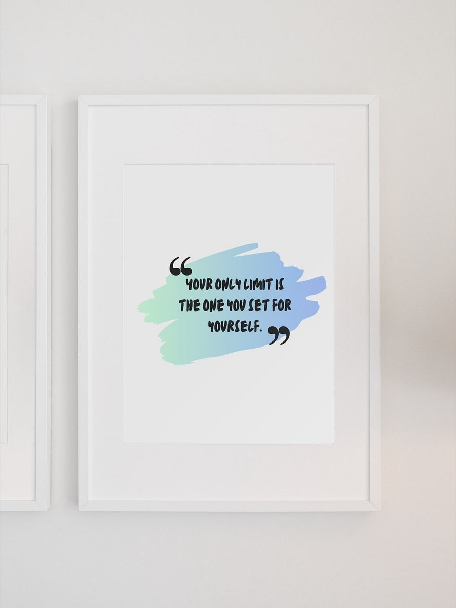 Inspirational Wall Art, Empowering Home Office Decor, Self-Motivation Quote Print, Positive Mindset Poster, Encouragement Gift Idea product image (1)