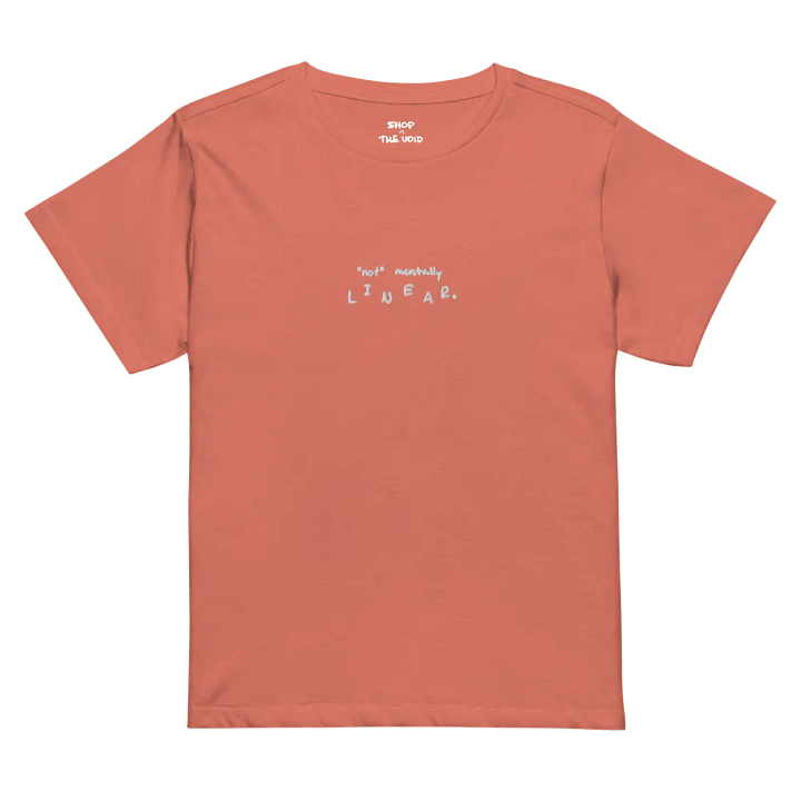 *not* mentally linear (white) embroidered waist length t-shirt product image (21)