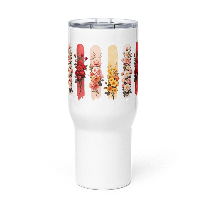 Floral Elegance Stainless Steel Travel Mug product image (3)