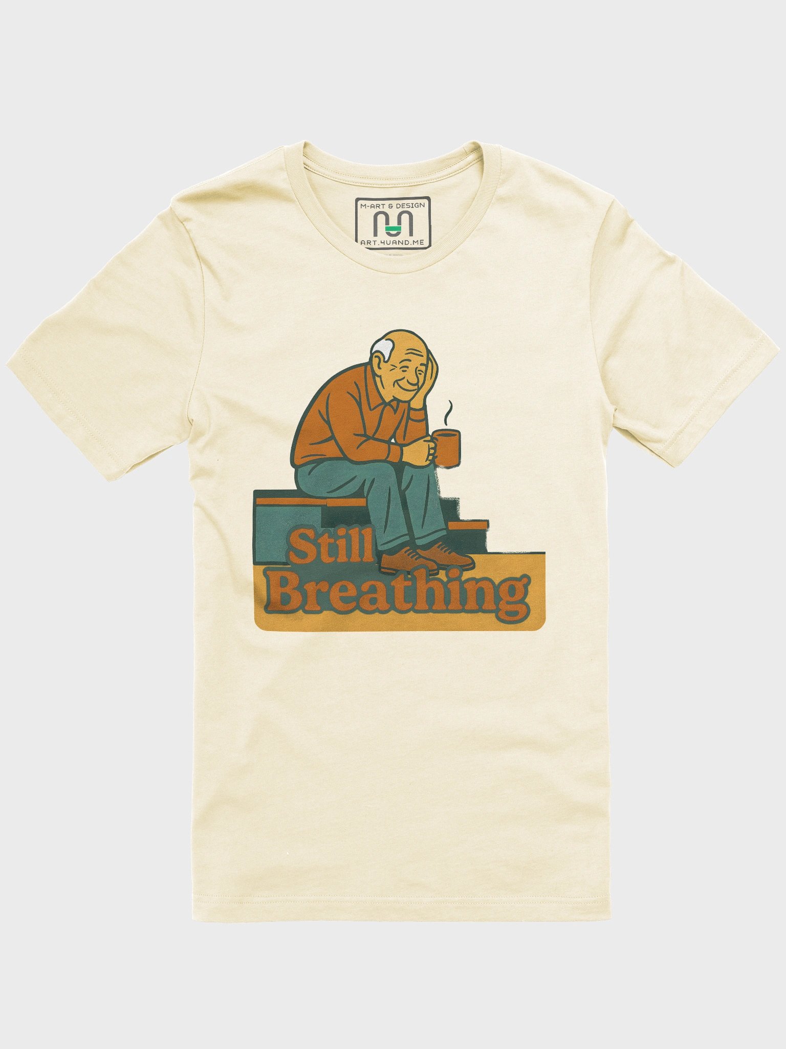 GrandPa Looking Back, Still Breathing - Retro T-Shirt product image (2)