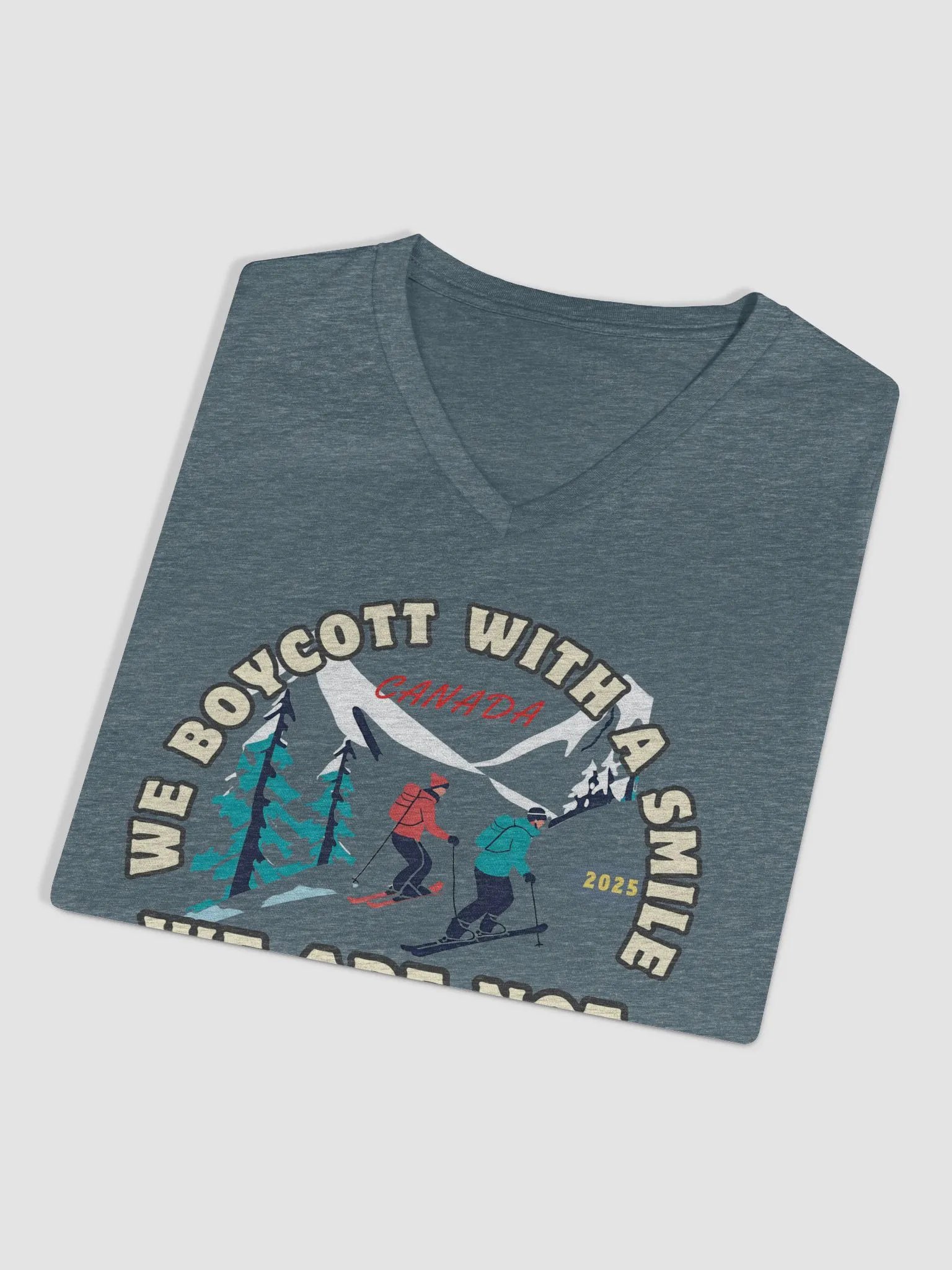 Snowy Canadian Protest Women's V-Neck Tee product image (9)