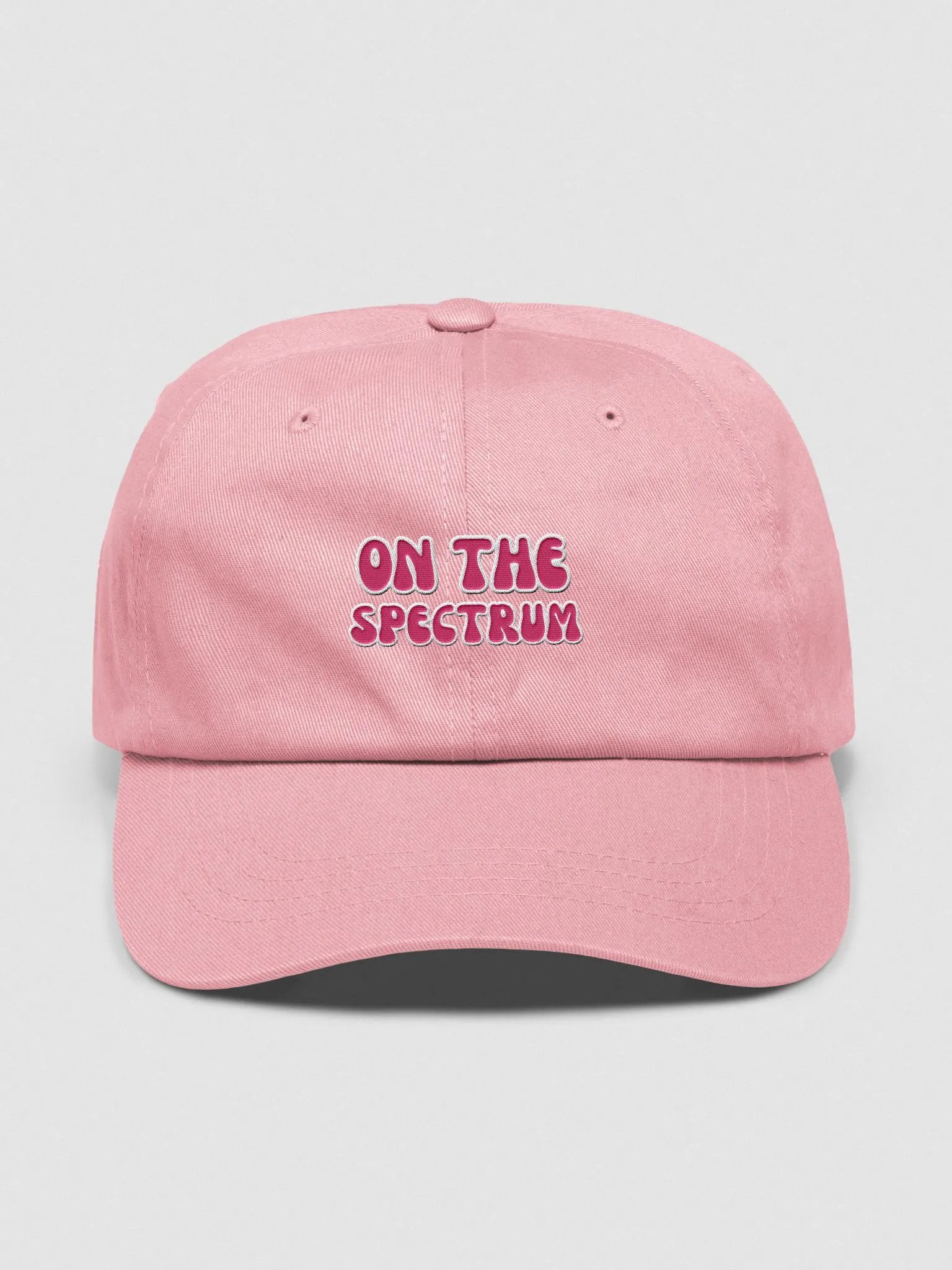 ON THE SPECTRUM (pink) groovy lined design embroidered classic dad hat product image (33)